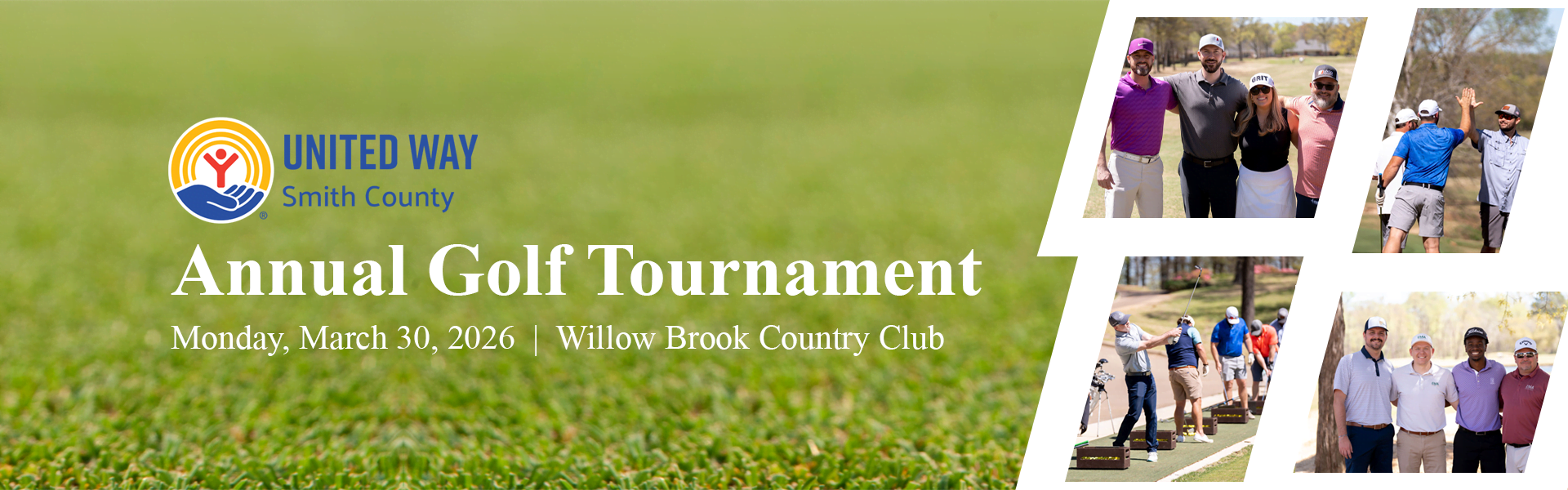 annual golf tournament banner